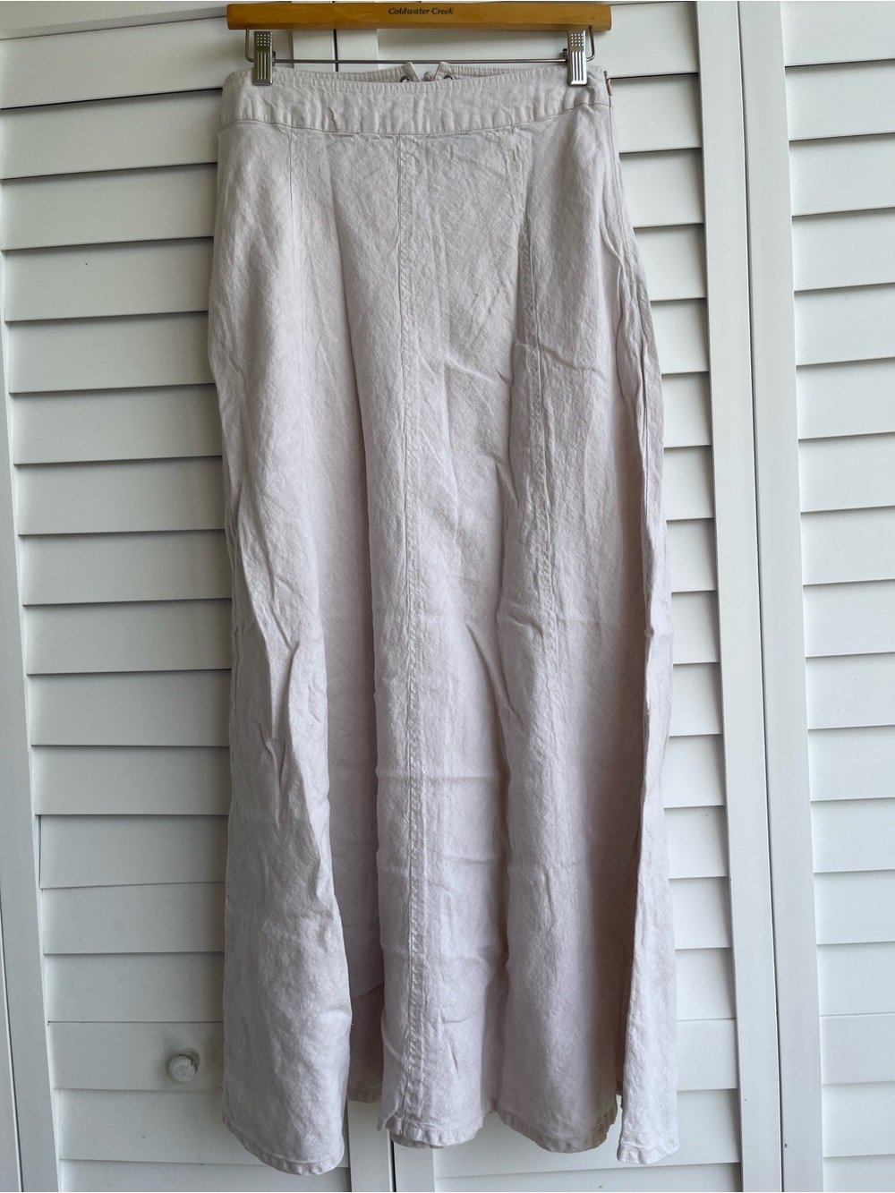 Tahari 100% Linen Lace-Up Maxi Skirt | Size 6 | Neutral Beige - Picture 15 of 16